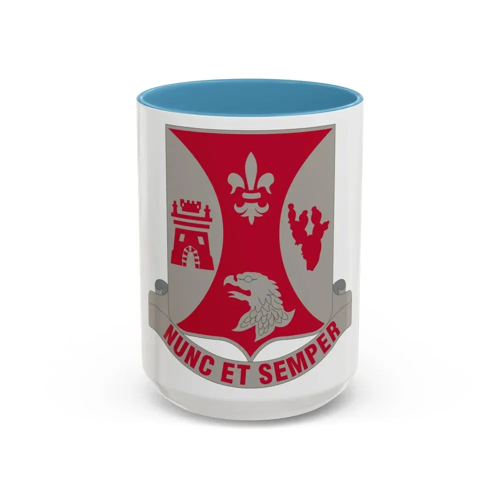 196th Infantry Regiment (U.S. Army) Accent Coffee Mug 15oz Light Blue - Go Mug Yourself