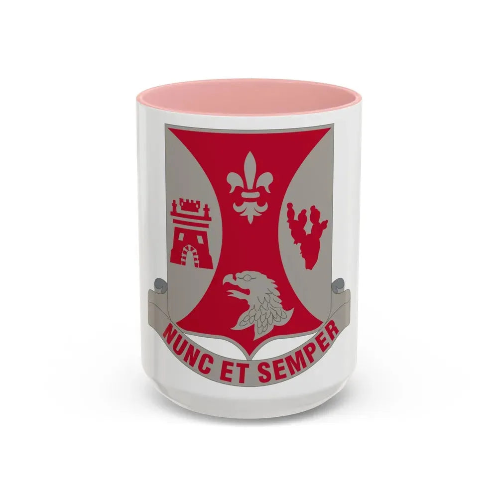 196th Infantry Regiment (U.S. Army) Accent Coffee Mug 15oz Pink - Go Mug Yourself