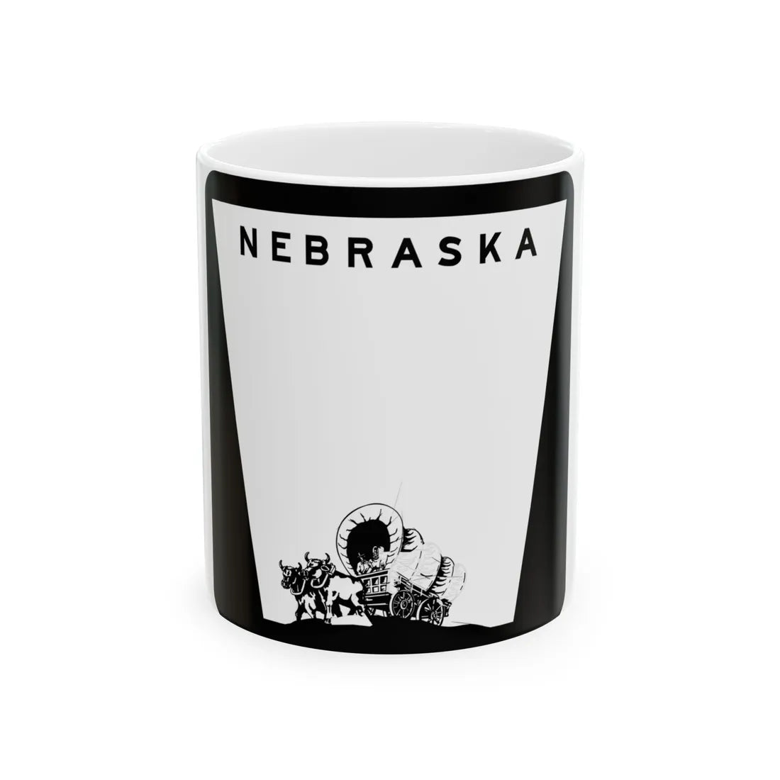 1975 Nebraska state highway marker (Nebraska) (Road Sign) White Coffee Mug 11oz - Go Mug Yourself