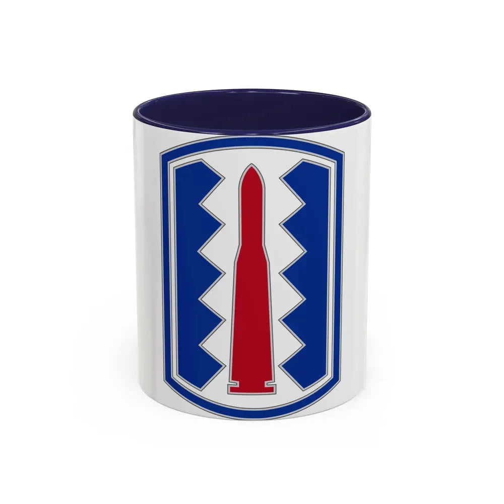 197TH INFANTRY BRIGADE (U.S. Army) Accent Coffee Mug 11oz Navy - Go Mug Yourself