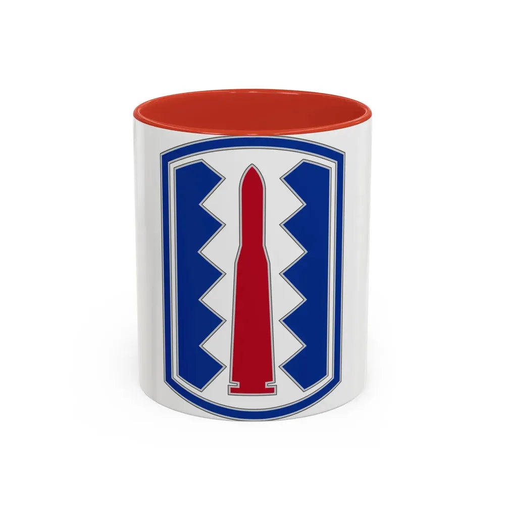 197TH INFANTRY BRIGADE (U.S. Army) Accent Coffee Mug 11oz Red - Go Mug Yourself