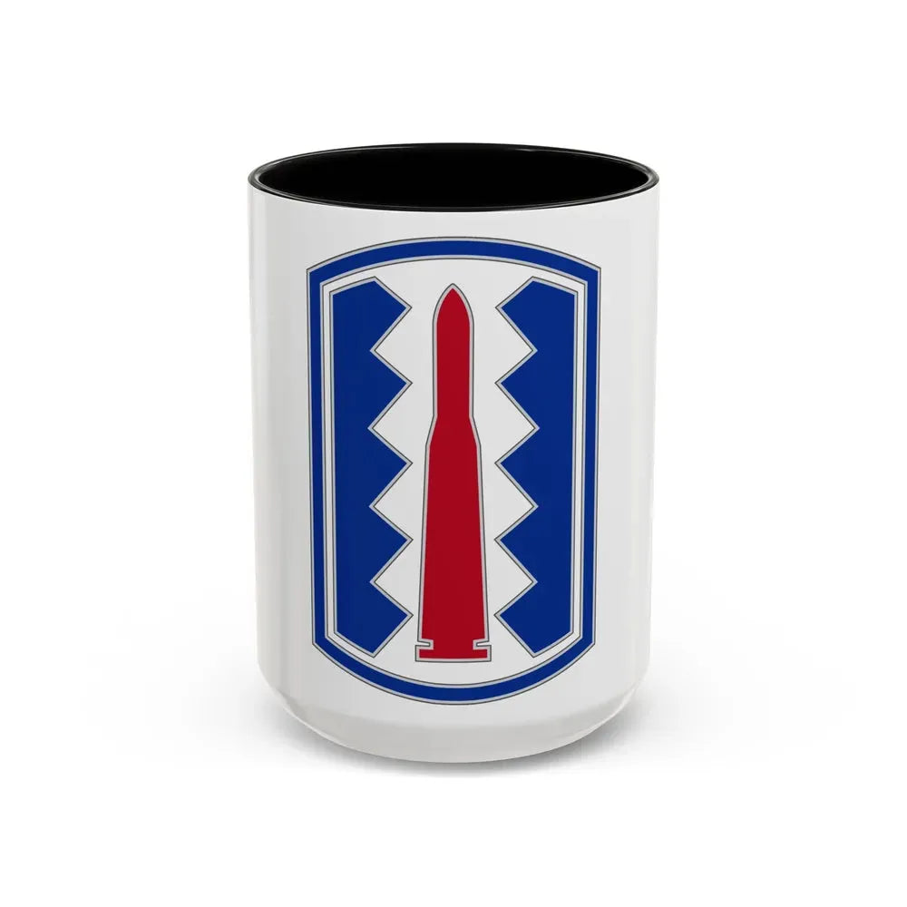 197TH INFANTRY BRIGADE (U.S. Army) Accent Coffee Mug 15oz Black - Go Mug Yourself