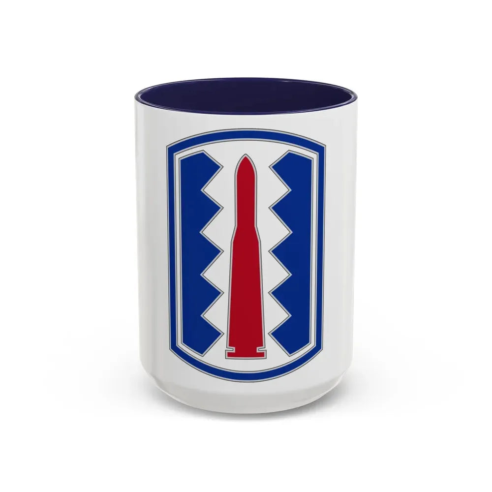 197TH INFANTRY BRIGADE (U.S. Army) Accent Coffee Mug 15oz Navy - Go Mug Yourself