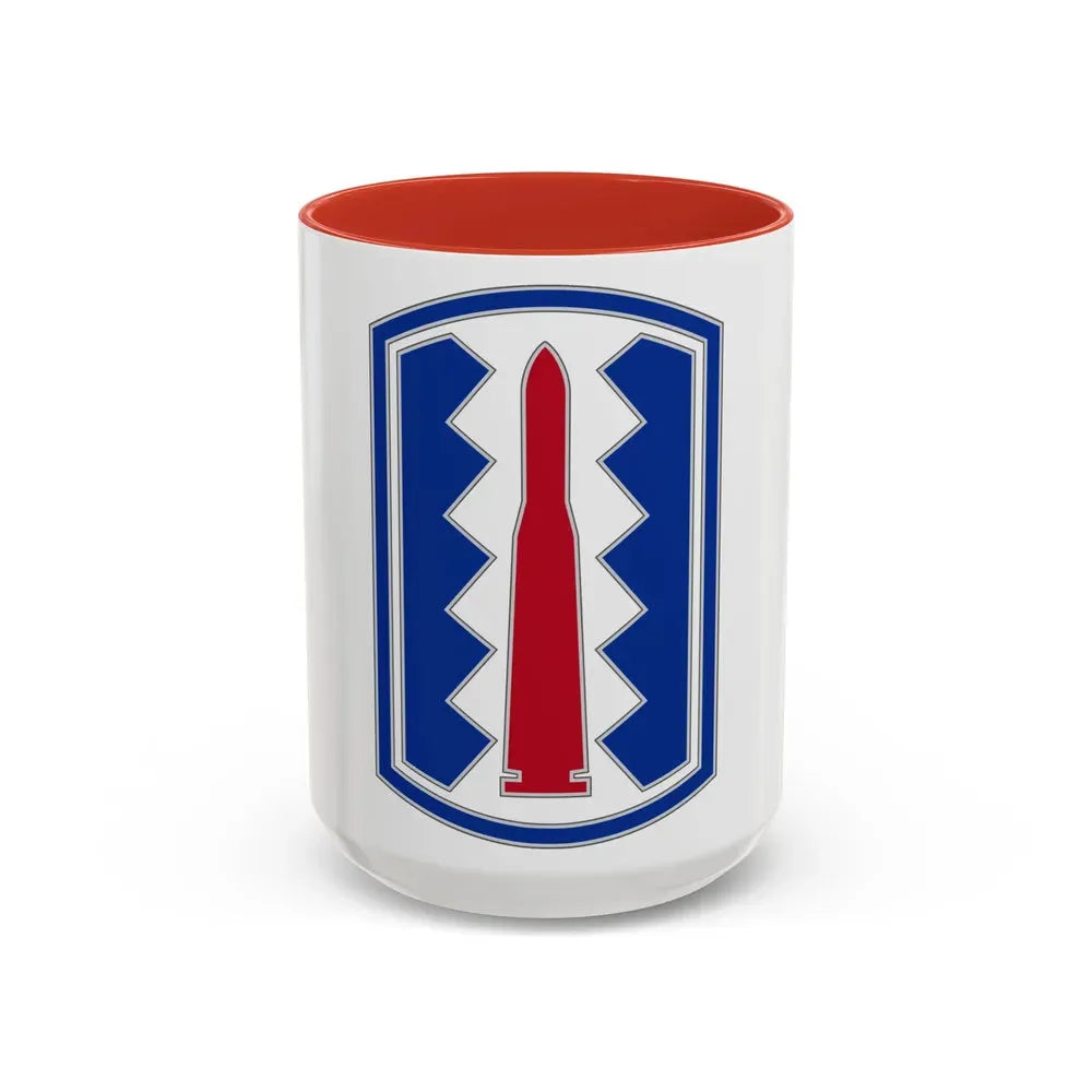 197TH INFANTRY BRIGADE (U.S. Army) Accent Coffee Mug 15oz Red - Go Mug Yourself