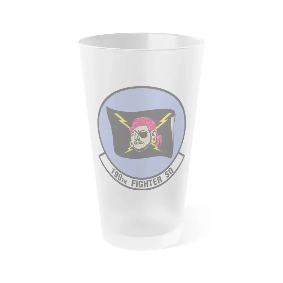 198 Fighter Squadron (U.S. Air Force) Frosted Pint Glass 16oz 16oz Frosted - Go Mug Yourself