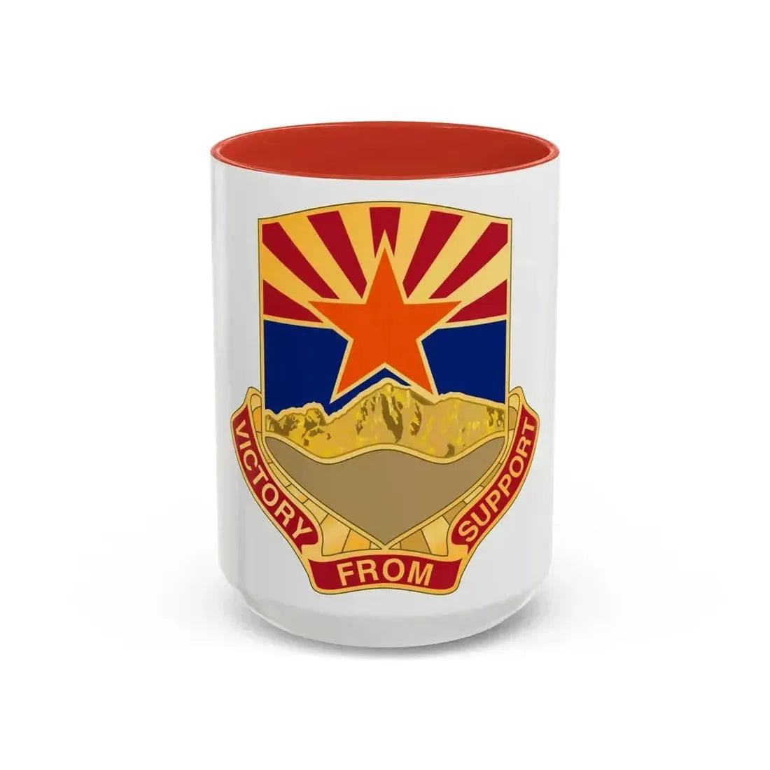 198 Regional Support Group (U.S. Army) Accent Coffee Mug 15oz Red - Go Mug Yourself