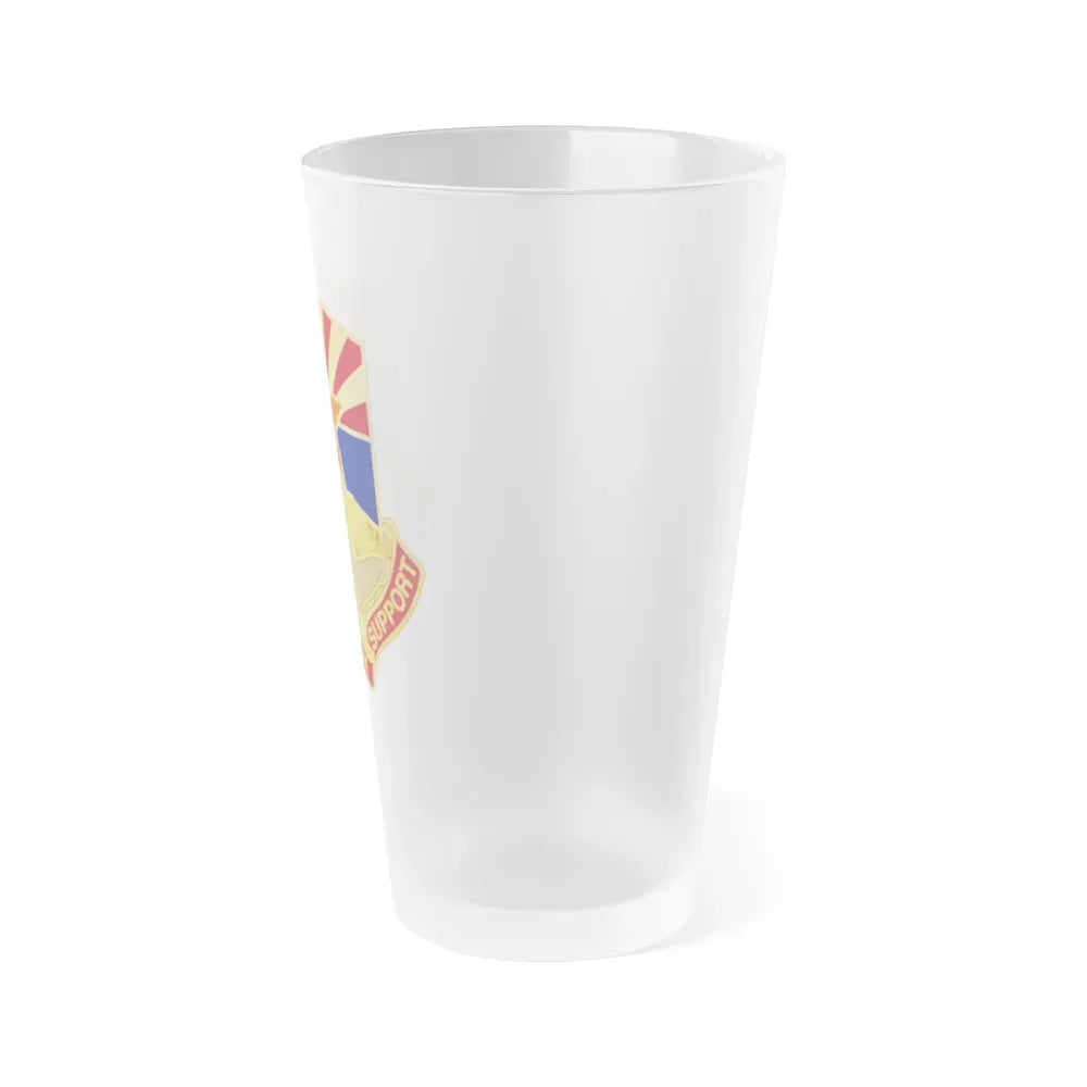 198 Regional Support Group (U.S. Army) Frosted Pint Glass 16oz - Go Mug Yourself
