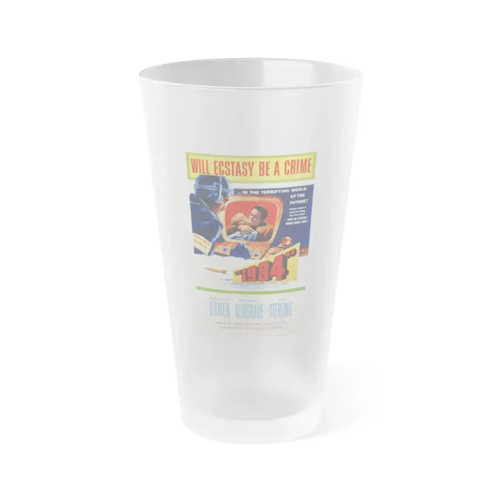 1984 1956 Movie Poster - Frosted Pint Glass 16oz 16oz Frosted - Go Mug Yourself