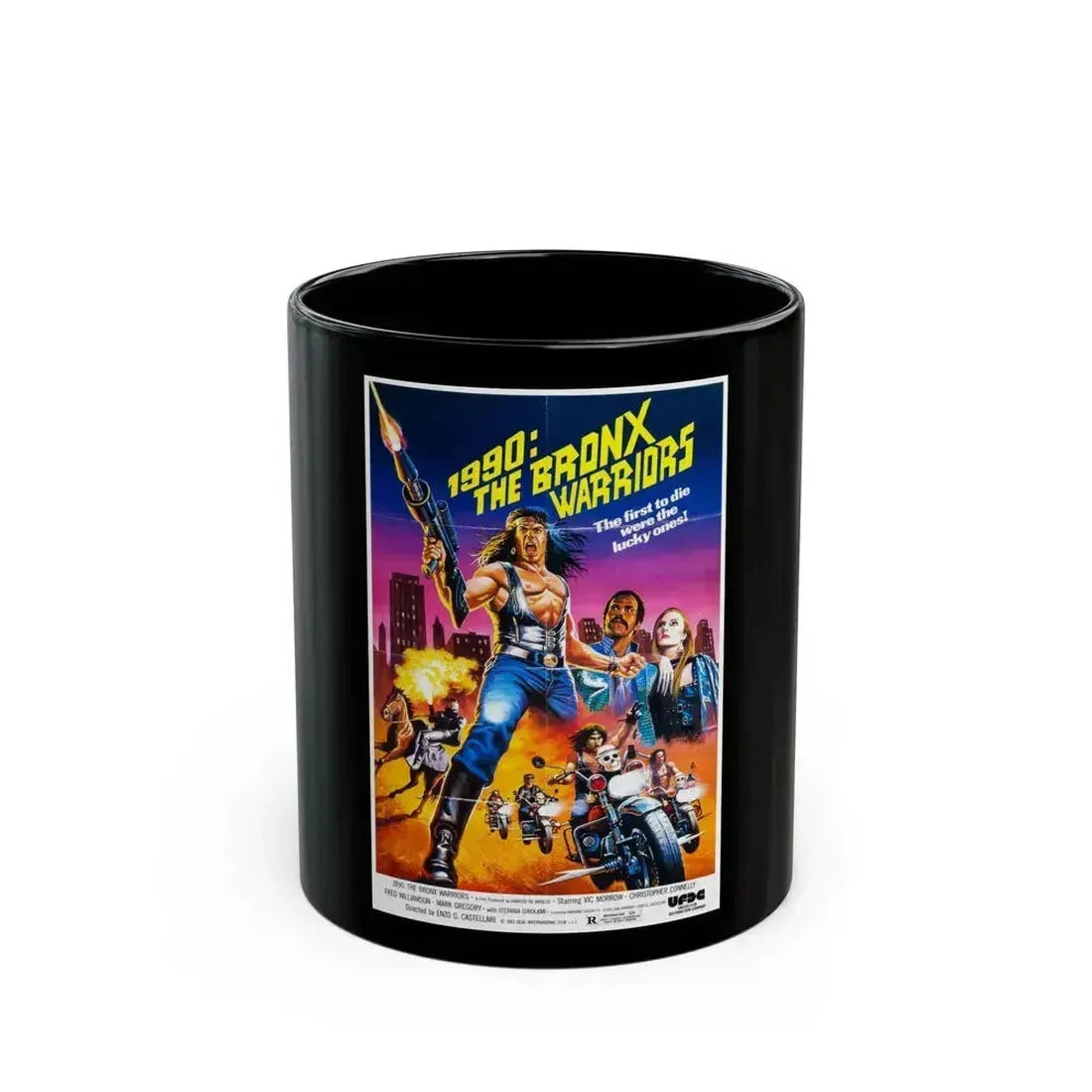 1990 THE BRONX WARRIORS (2) 1982 Movie Poster - Black Coffee Mug 11oz - Go Mug Yourself
