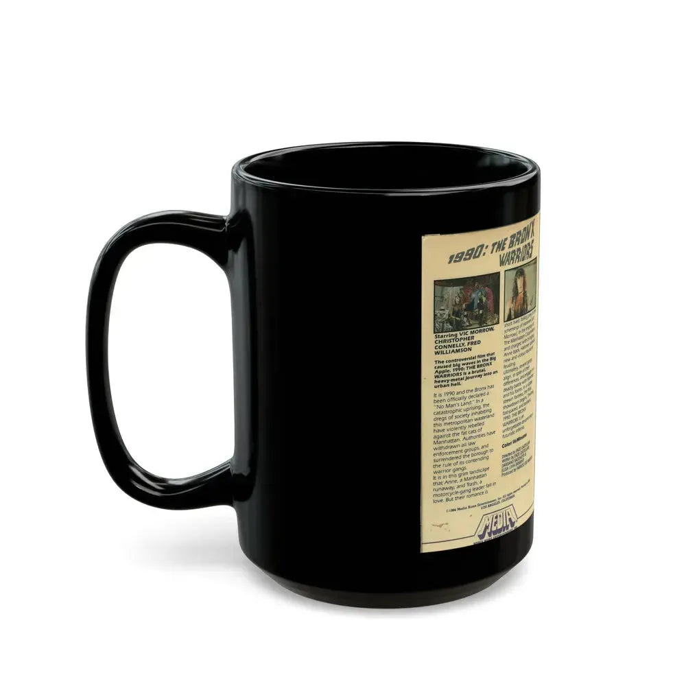 1990 THE BRONX WARRIORS (VHS COVER) - Black Coffee Mug - Go Mug Yourself