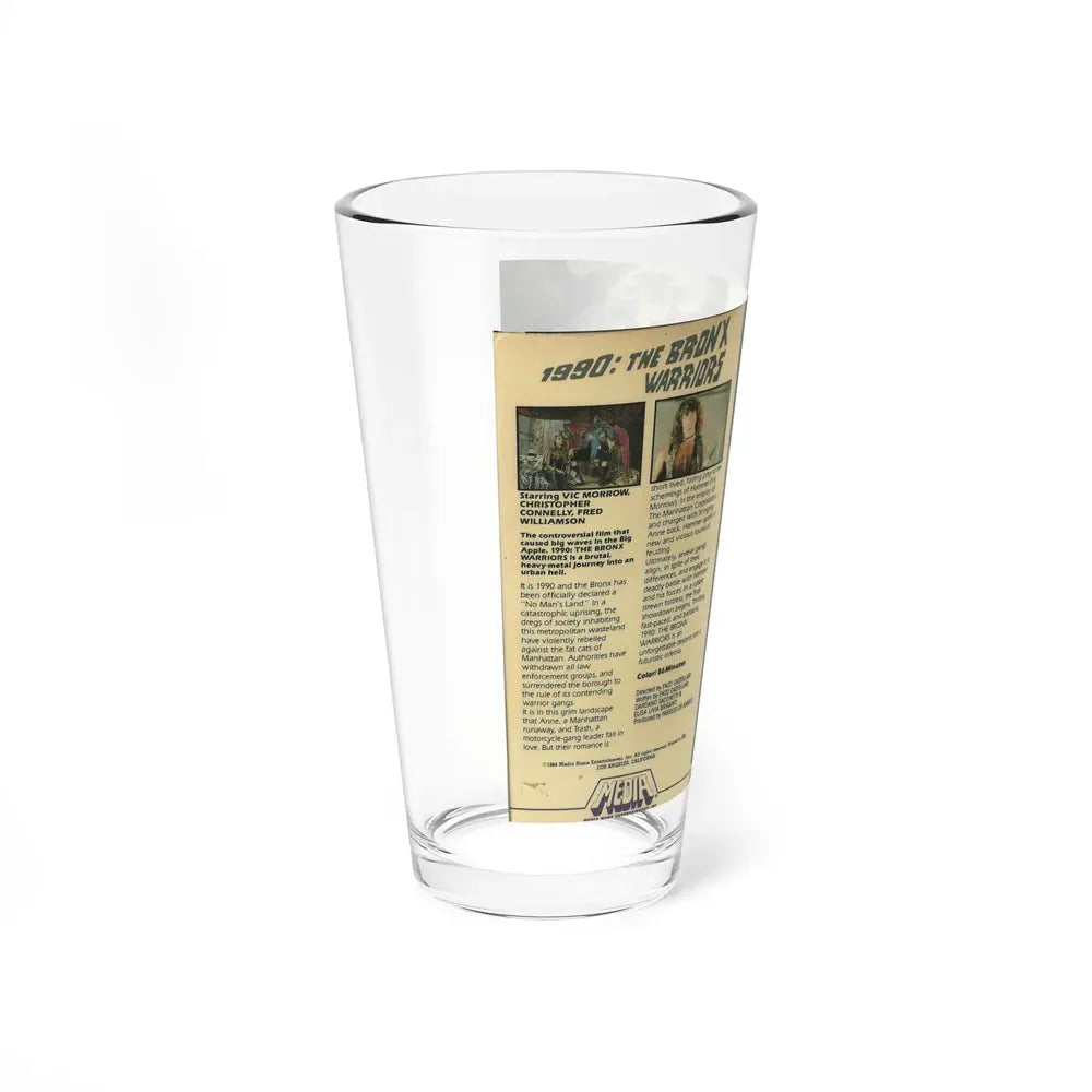 1990 THE BRONX WARRIORS (VHS COVER) Pint Glass 16oz - Go Mug Yourself