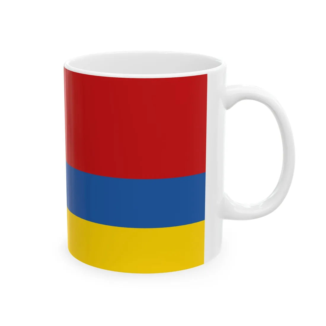 1992 Ukraine Flag Proposal 1 (Ukraine) White Coffee Mug - Go Mug Yourself