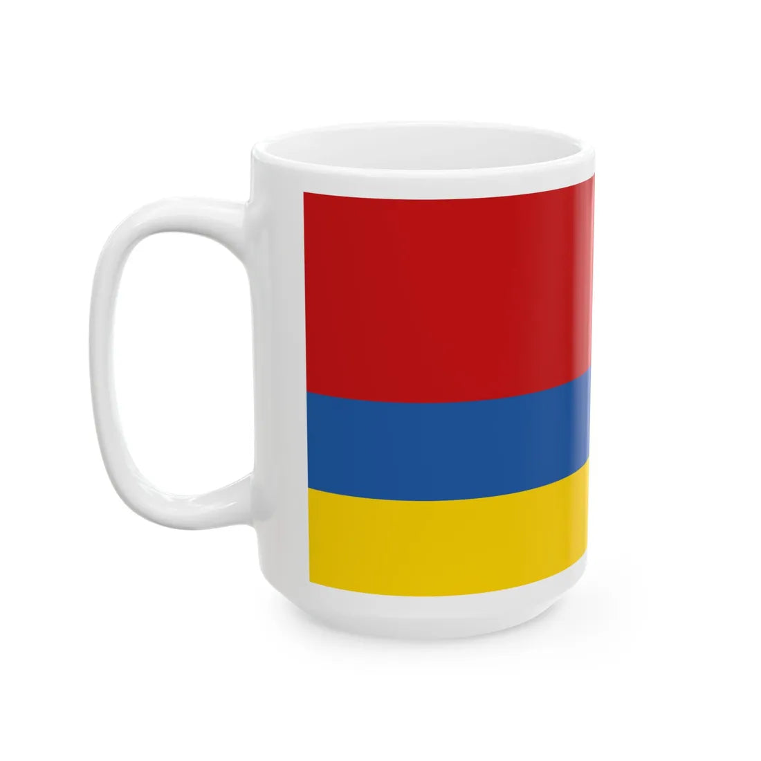 1992 Ukraine Flag Proposal 1 (Ukraine) White Coffee Mug - Go Mug Yourself