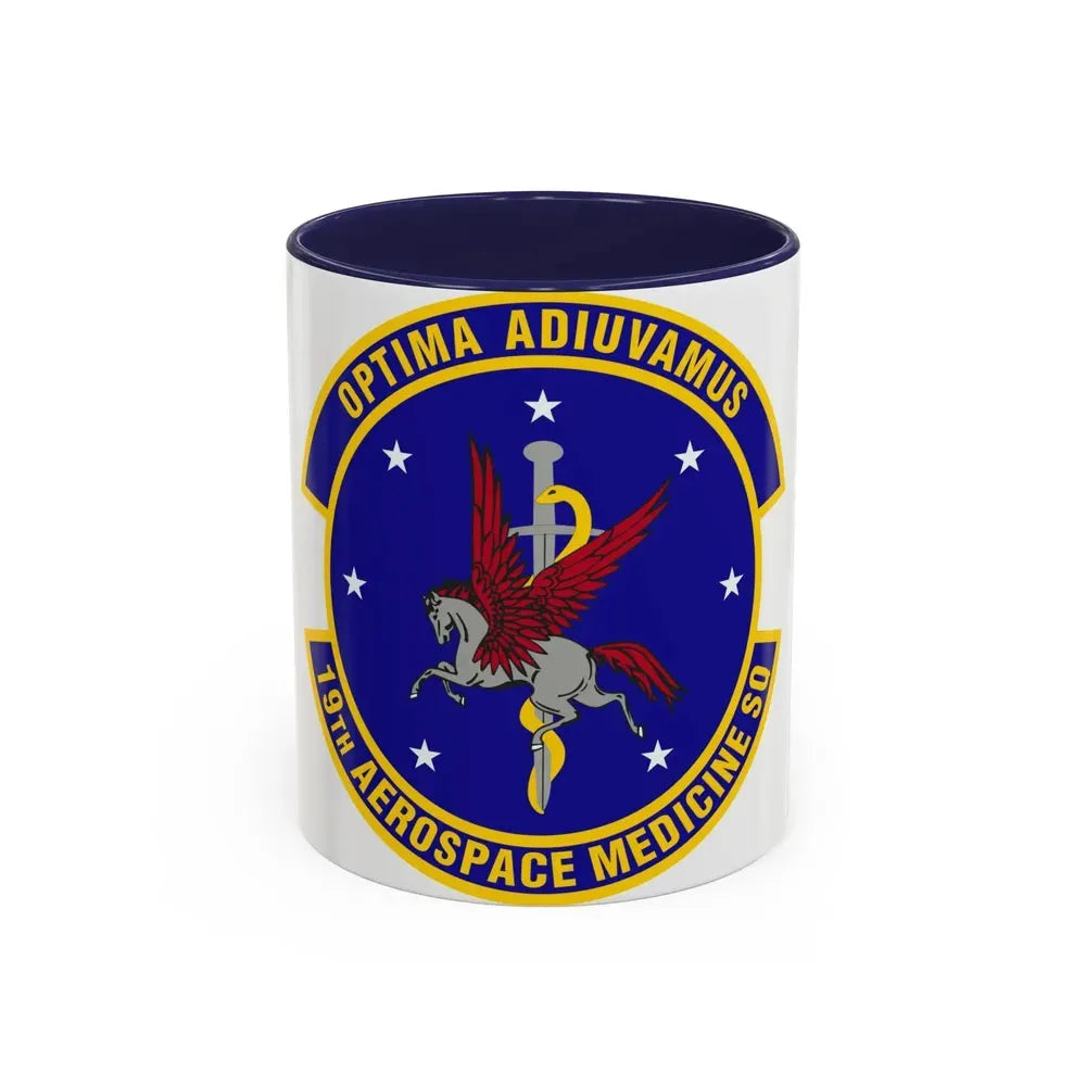 19th Aerospace Medicine Squadron (U.S. Air Force) Accent Coffee Mug 11oz Navy - Go Mug Yourself