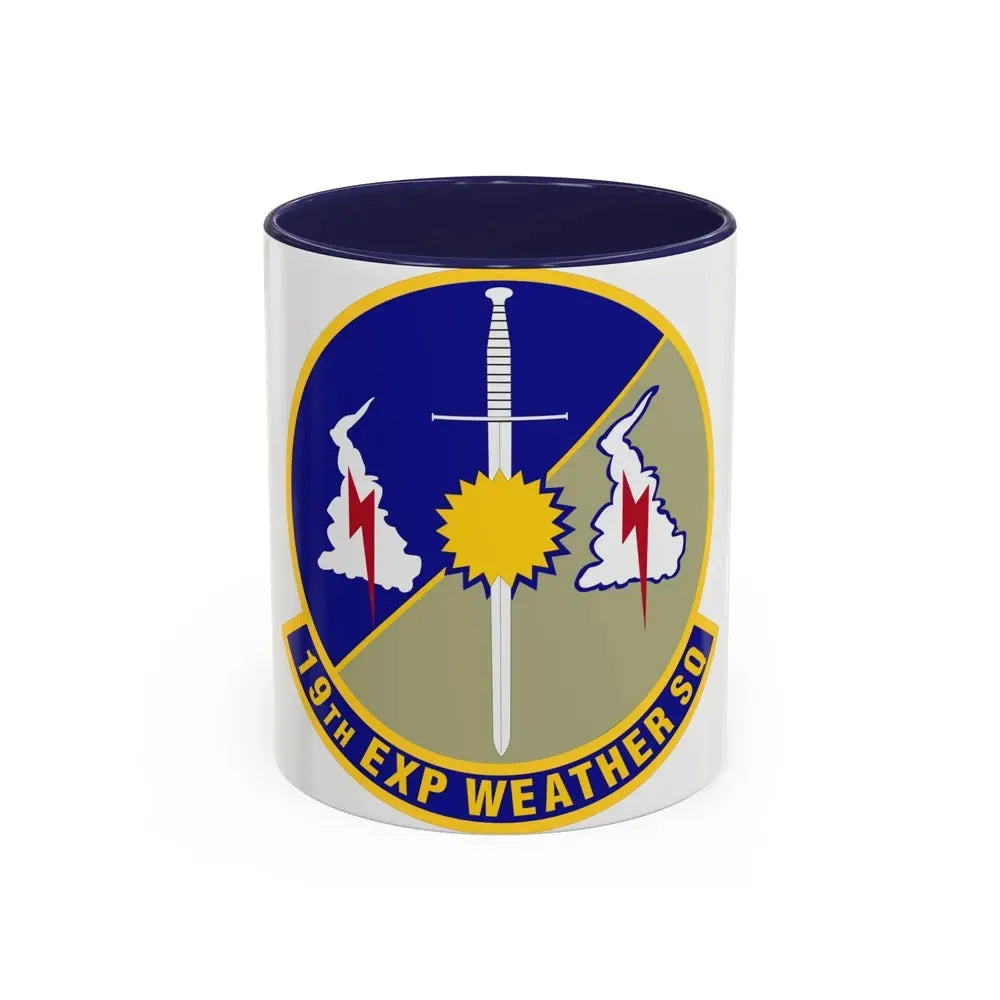 19th Expeditionary Weather Squadron (U.S. Air Force) Accent Coffee Mug 11oz Navy - Go Mug Yourself