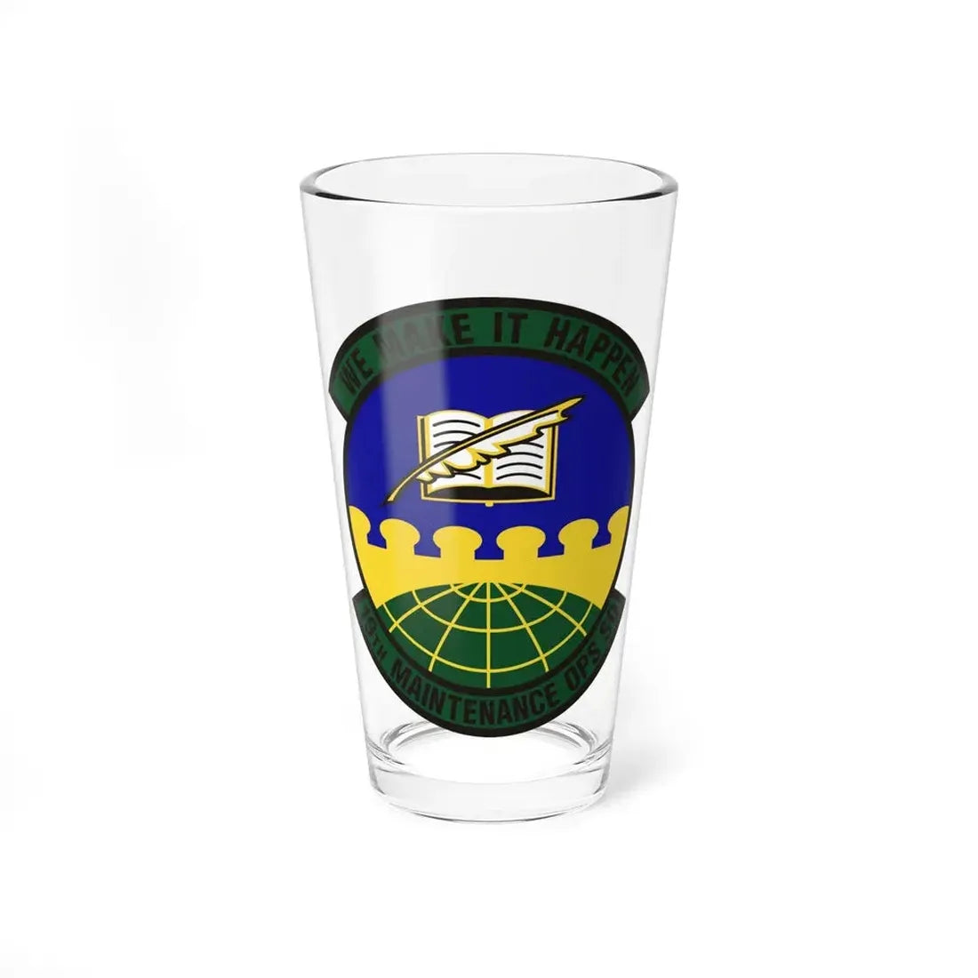 19th Maintenance Operations Squadron (U.S. Air Force) Pint Glass 16oz 16oz - Go Mug Yourself