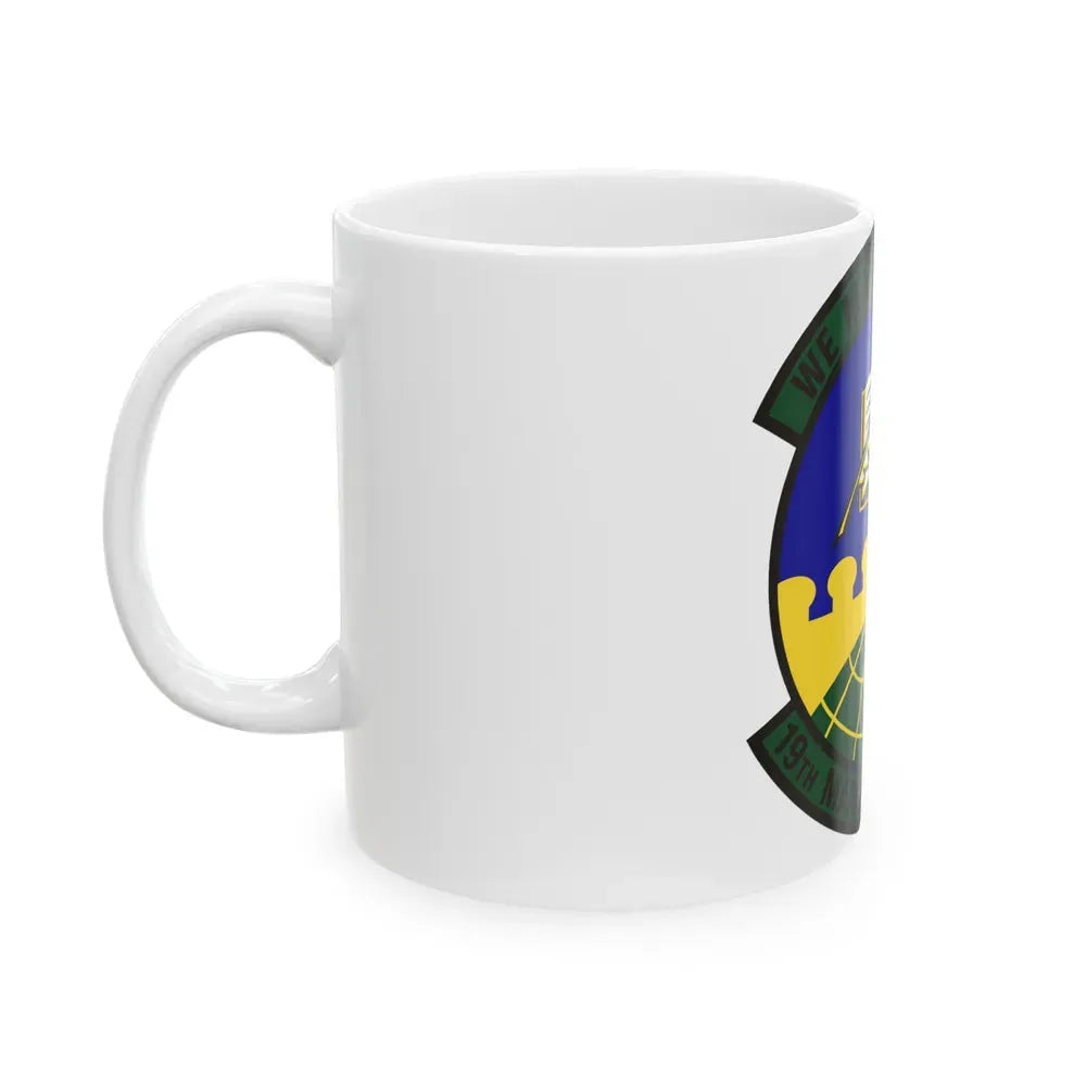 19th Maintenance Operations Squadron (U.S. Air Force) White Coffee Mug - Go Mug Yourself
