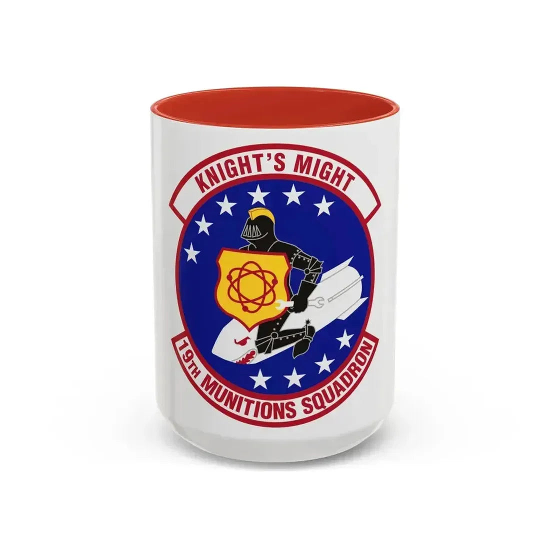 19th Munitions Squadron (U.S. Air Force) Accent Coffee Mug 15oz Red - Go Mug Yourself