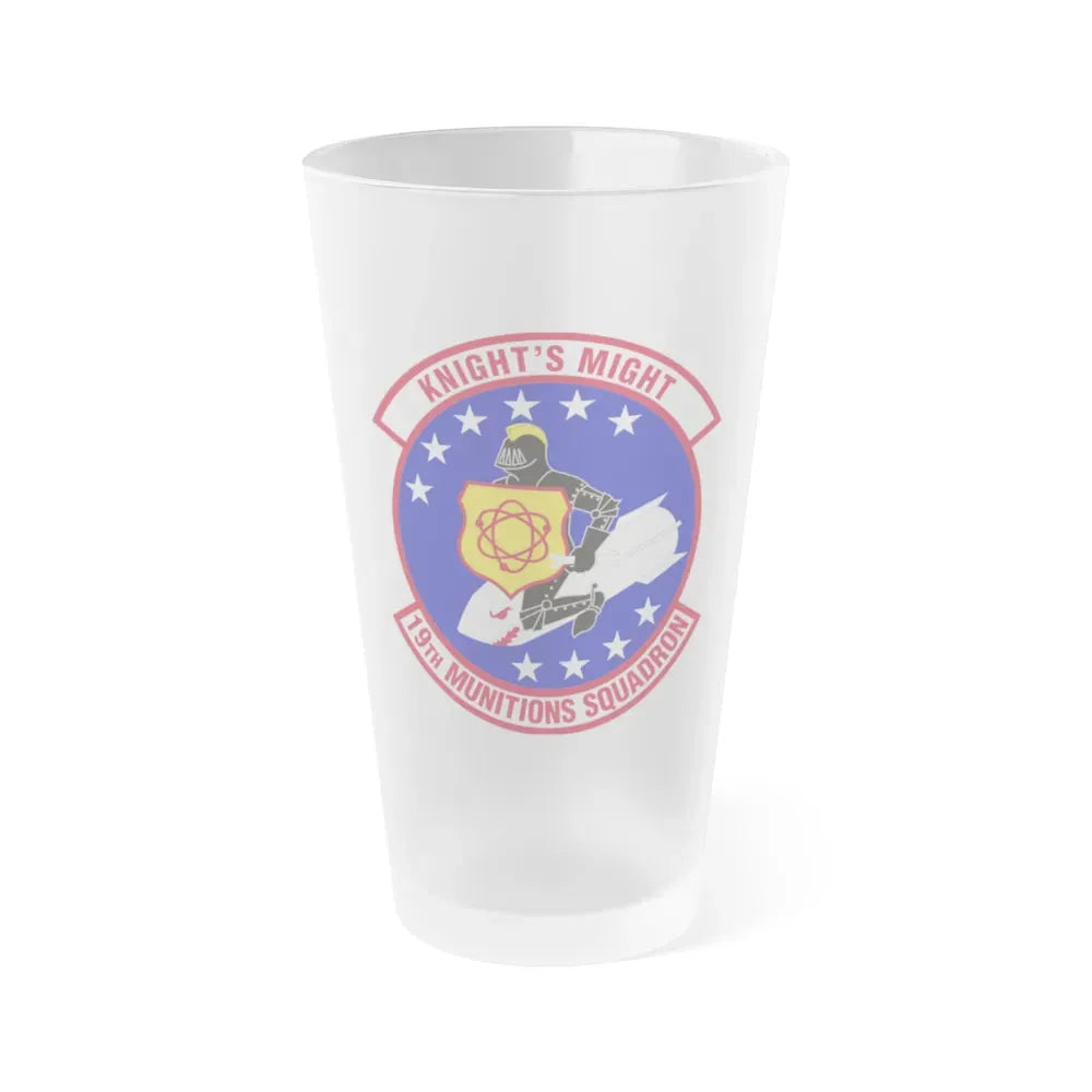 19th Munitions Squadron (U.S. Air Force) Frosted Pint Glass 16oz Default Title - Go Mug Yourself