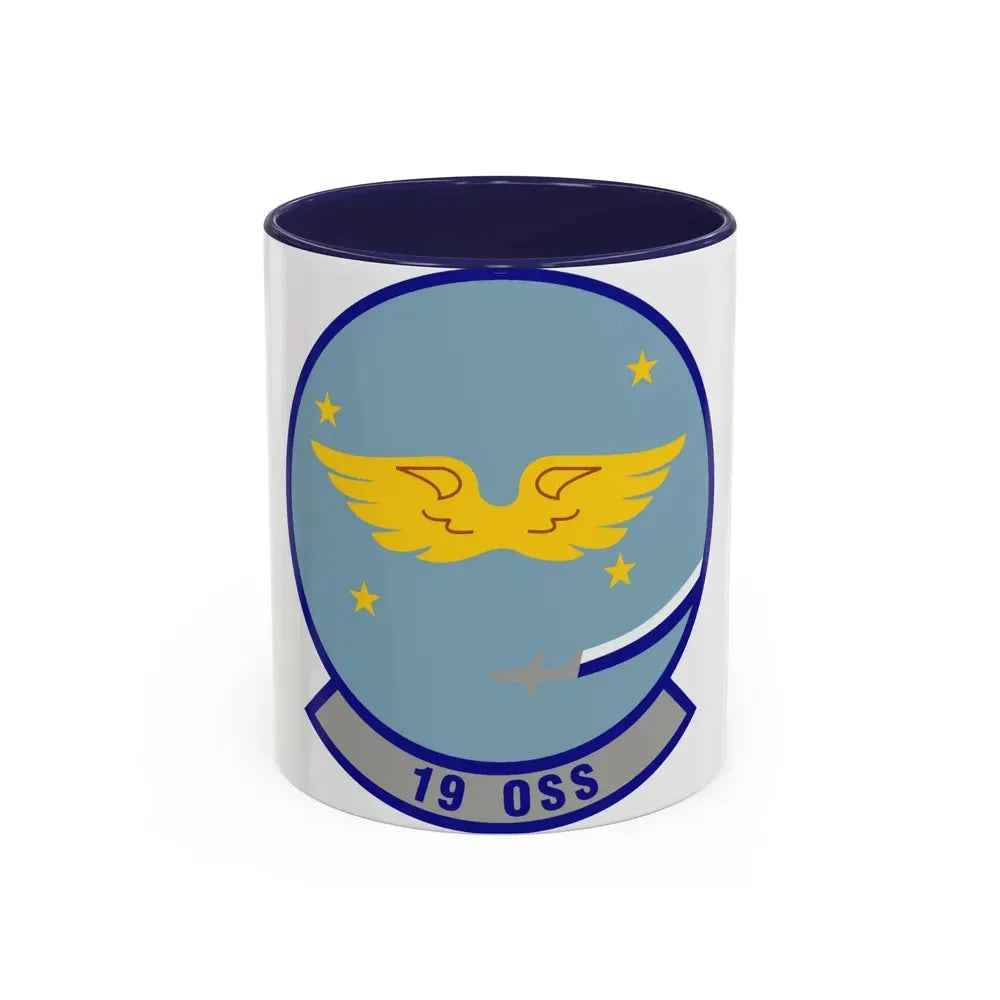 19th Operations Support Squadron (U.S. Air Force) Accent Coffee Mug 11oz Navy - Go Mug Yourself