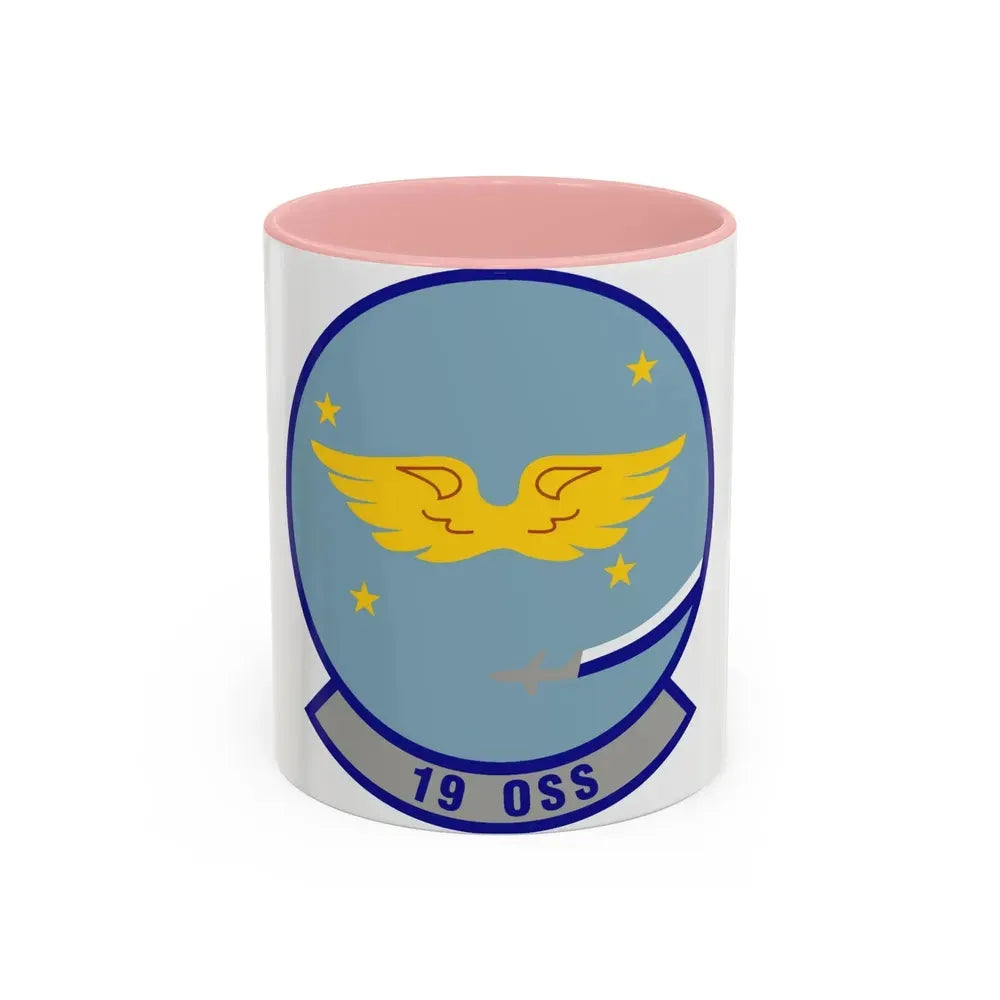 19th Operations Support Squadron (U.S. Air Force) Accent Coffee Mug 11oz Pink - Go Mug Yourself