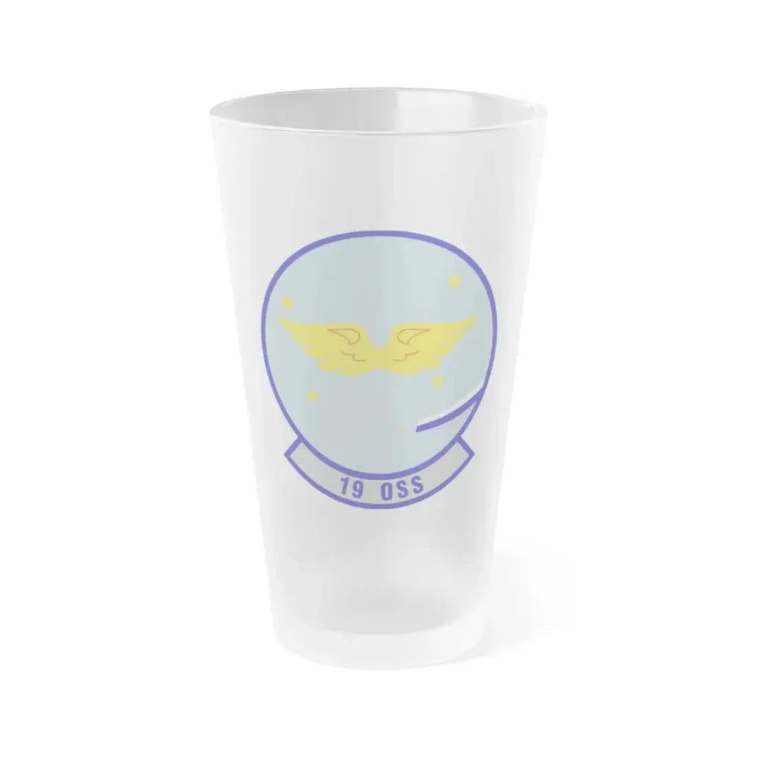 19th Operations Support Squadron (U.S. Air Force) Frosted Pint Glass 16oz 16oz Frosted - Go Mug Yourself