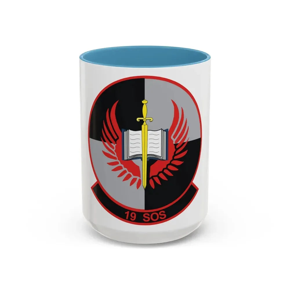 19th Special Operations Squadron (U.S. Air Force) Accent Coffee Mug 15oz Light Blue - Go Mug Yourself
