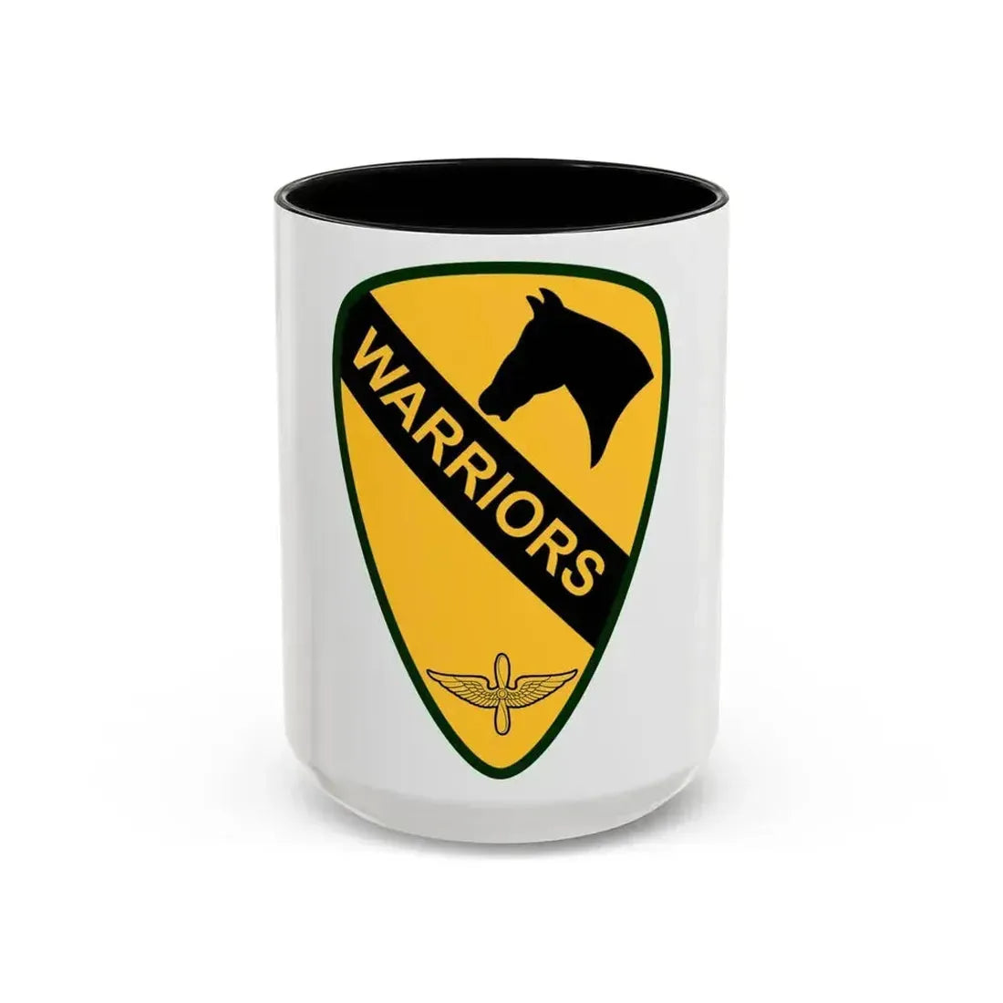 1st Air Cavalry Brigade (U.S. Army) Accent Coffee Mug 15oz Black - Go Mug Yourself