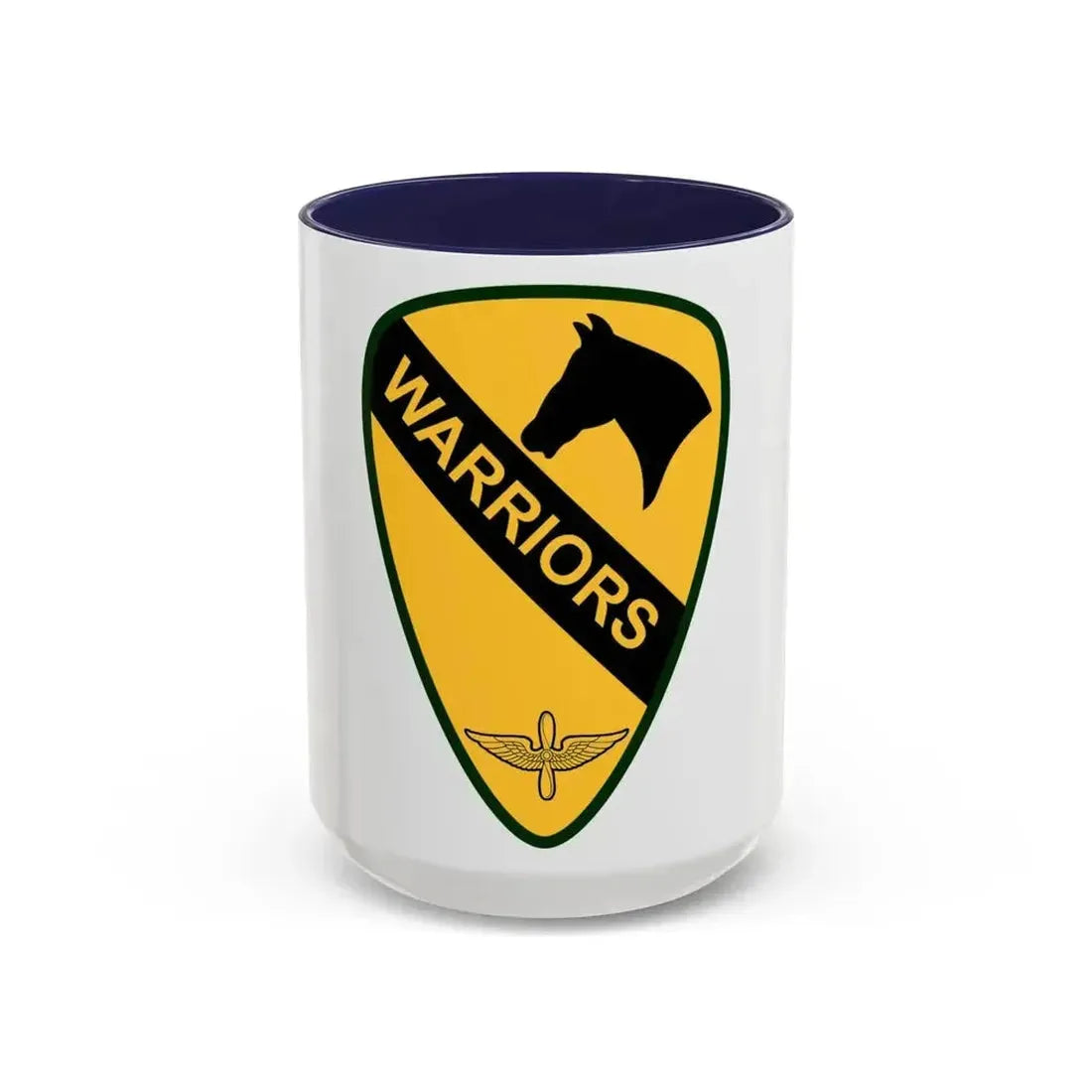 1st Air Cavalry Brigade (U.S. Army) Accent Coffee Mug 15oz Navy - Go Mug Yourself