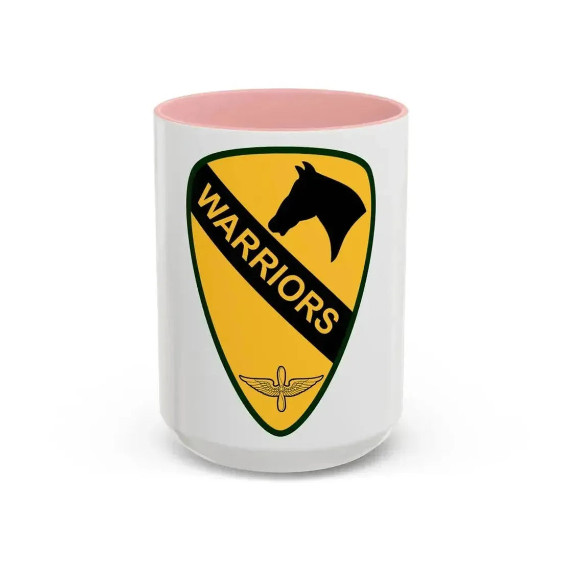 1st Air Cavalry Brigade (U.S. Army) Accent Coffee Mug 15oz Pink - Go Mug Yourself