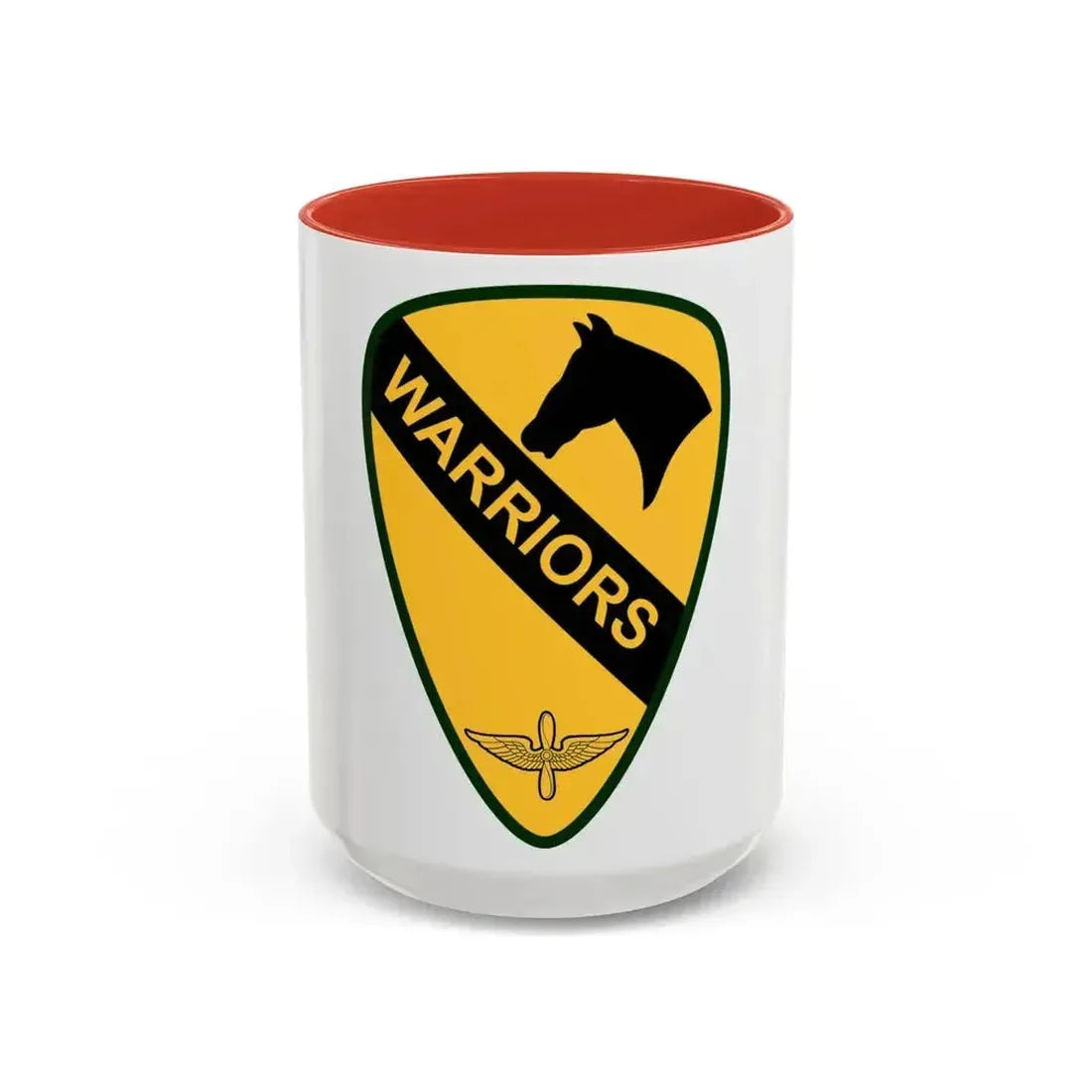 1st Air Cavalry Brigade (U.S. Army) Accent Coffee Mug 15oz Red - Go Mug Yourself