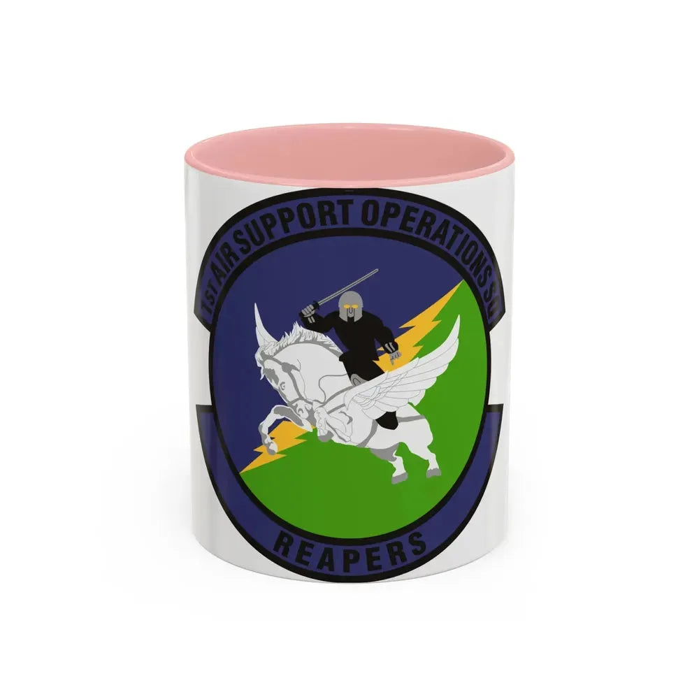 1st Air Support Operations Squadron (U.S. Air Force) Accent Coffee Mug 11oz Pink - Go Mug Yourself