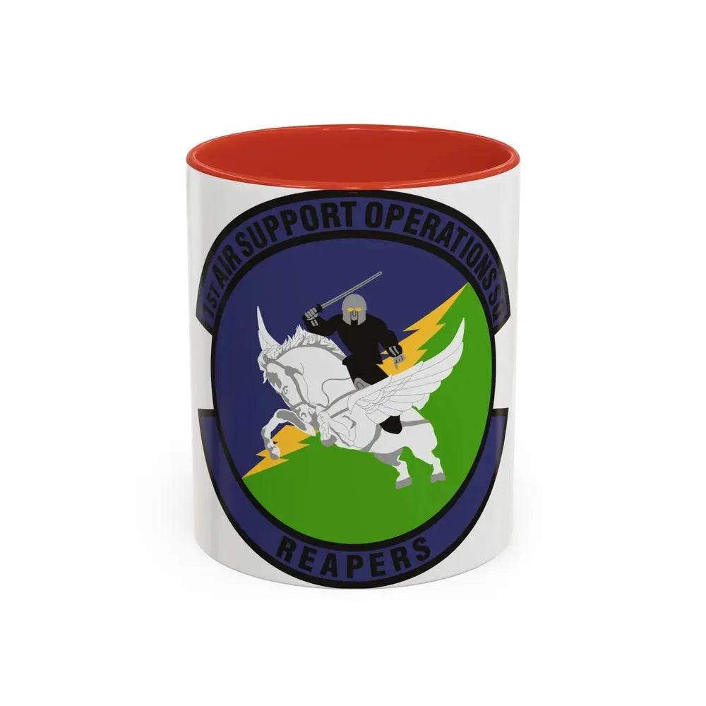 1st Air Support Operations Squadron (U.S. Air Force) Accent Coffee Mug 11oz Red - Go Mug Yourself