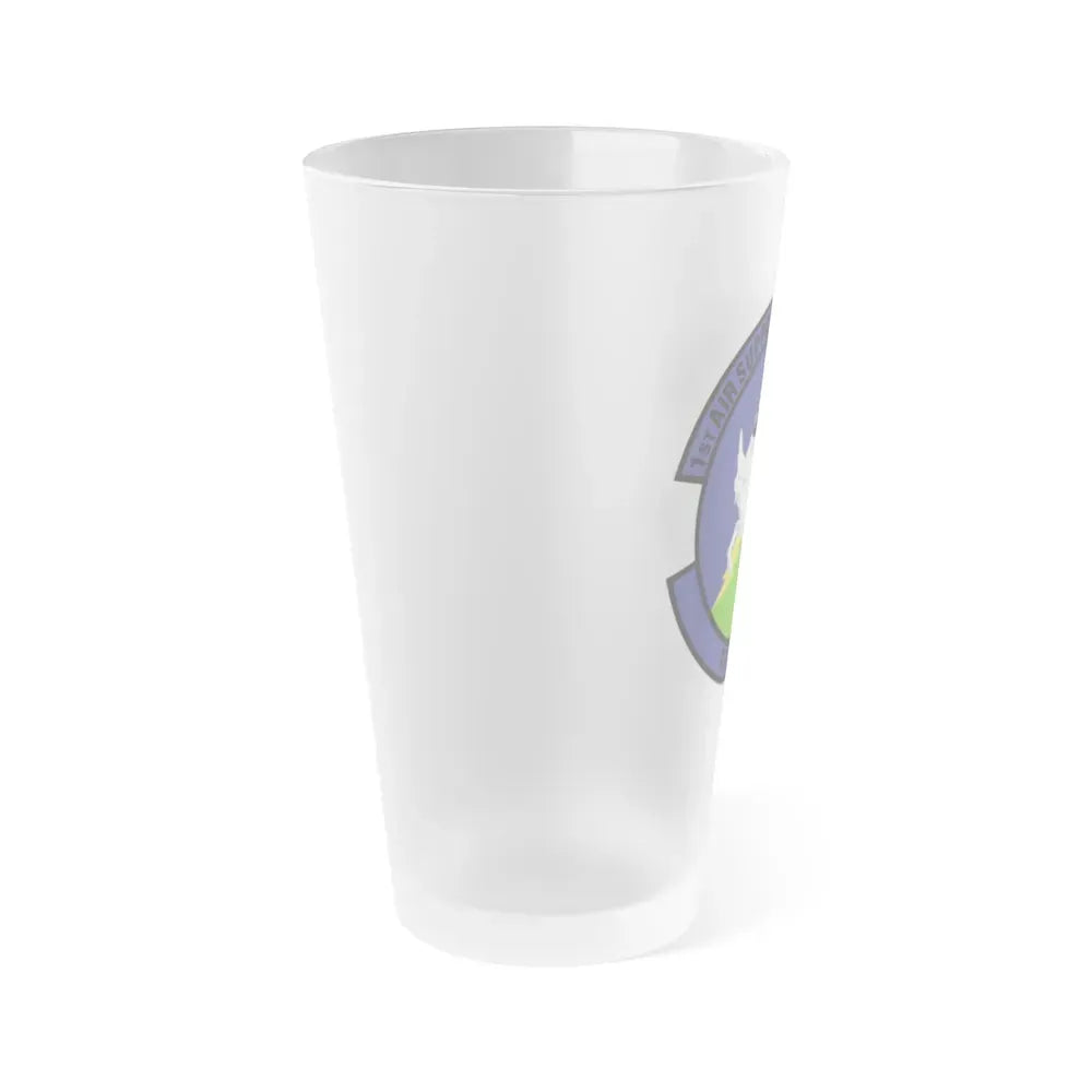 1st Air Support Operations Squadron (U.S. Air Force) Frosted Pint Glass 16oz - Go Mug Yourself