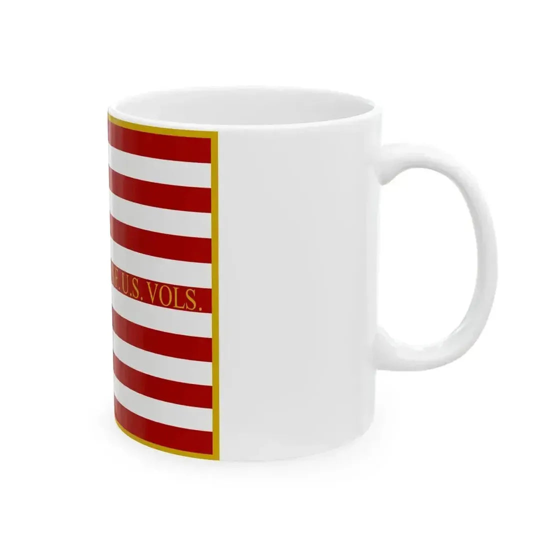 1ST. ARK. INF. U.S. VOLS. National Flag (United States) White Coffee Mug - Go Mug Yourself