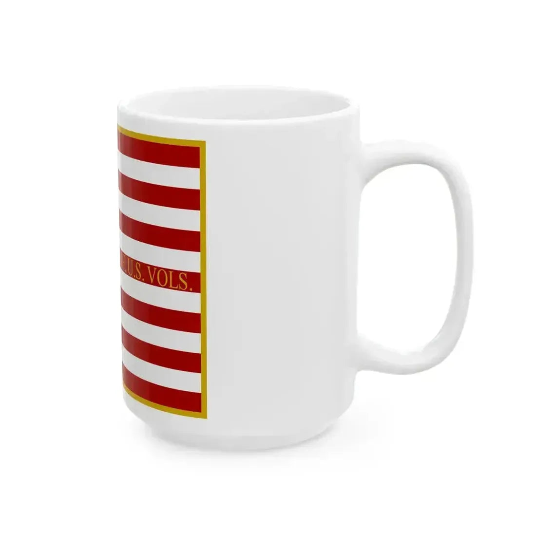 1ST. ARK. INF. U.S. VOLS. National Flag (United States) White Coffee Mug - Go Mug Yourself