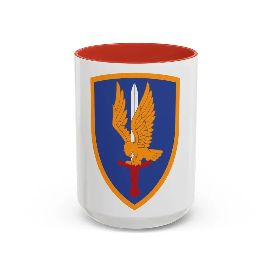 1st Aviation Brigade (U.S. Army) Accent Coffee Mug 15oz Red - Go Mug Yourself