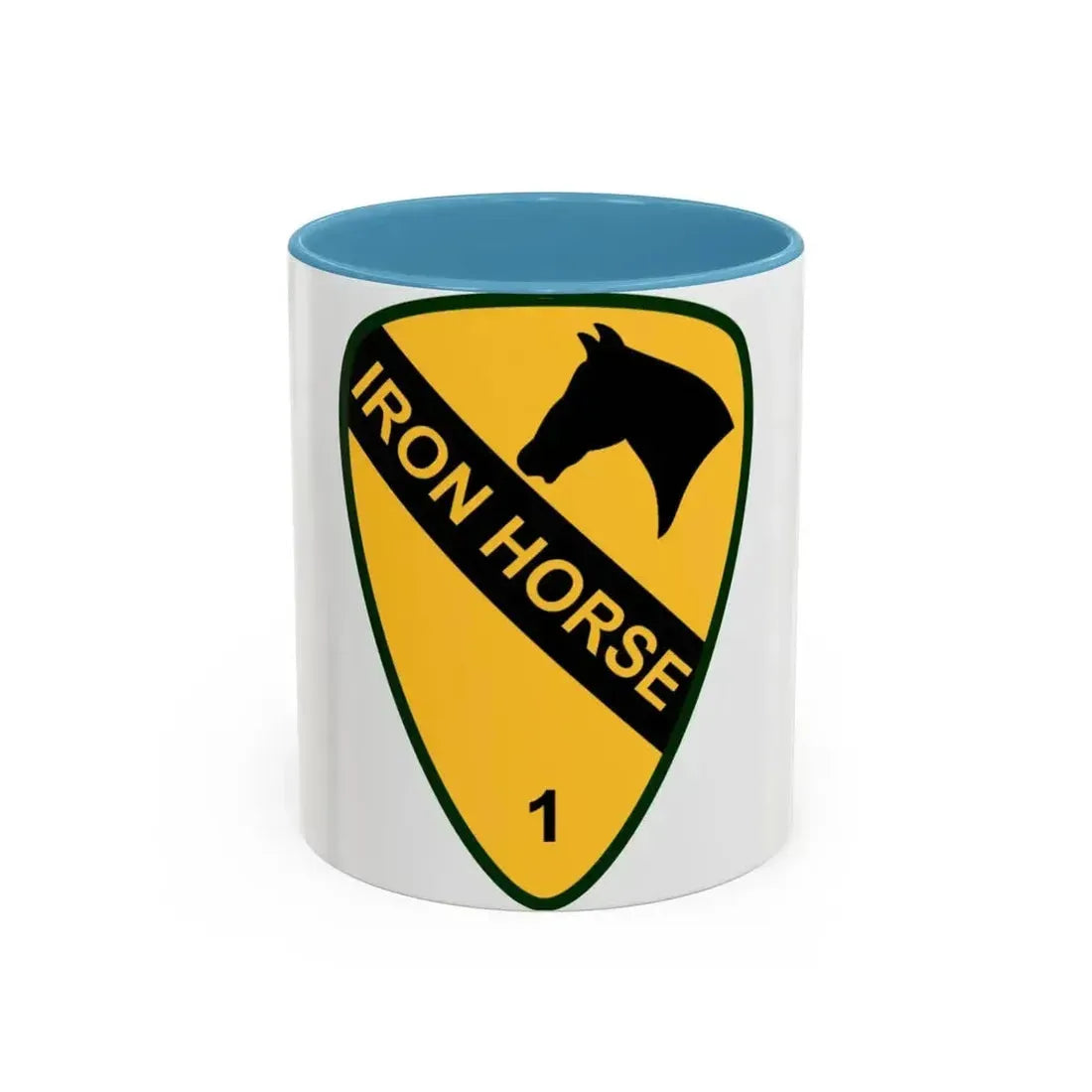 1st Brigade Combat Team 1st Cavalry Division (U.S. Army) Accent Coffee Mug 11oz Light Blue - Go Mug Yourself