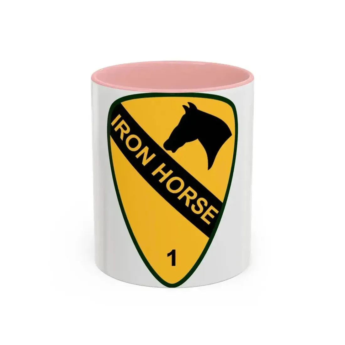 1st Brigade Combat Team 1st Cavalry Division (U.S. Army) Accent Coffee Mug 11oz Pink - Go Mug Yourself