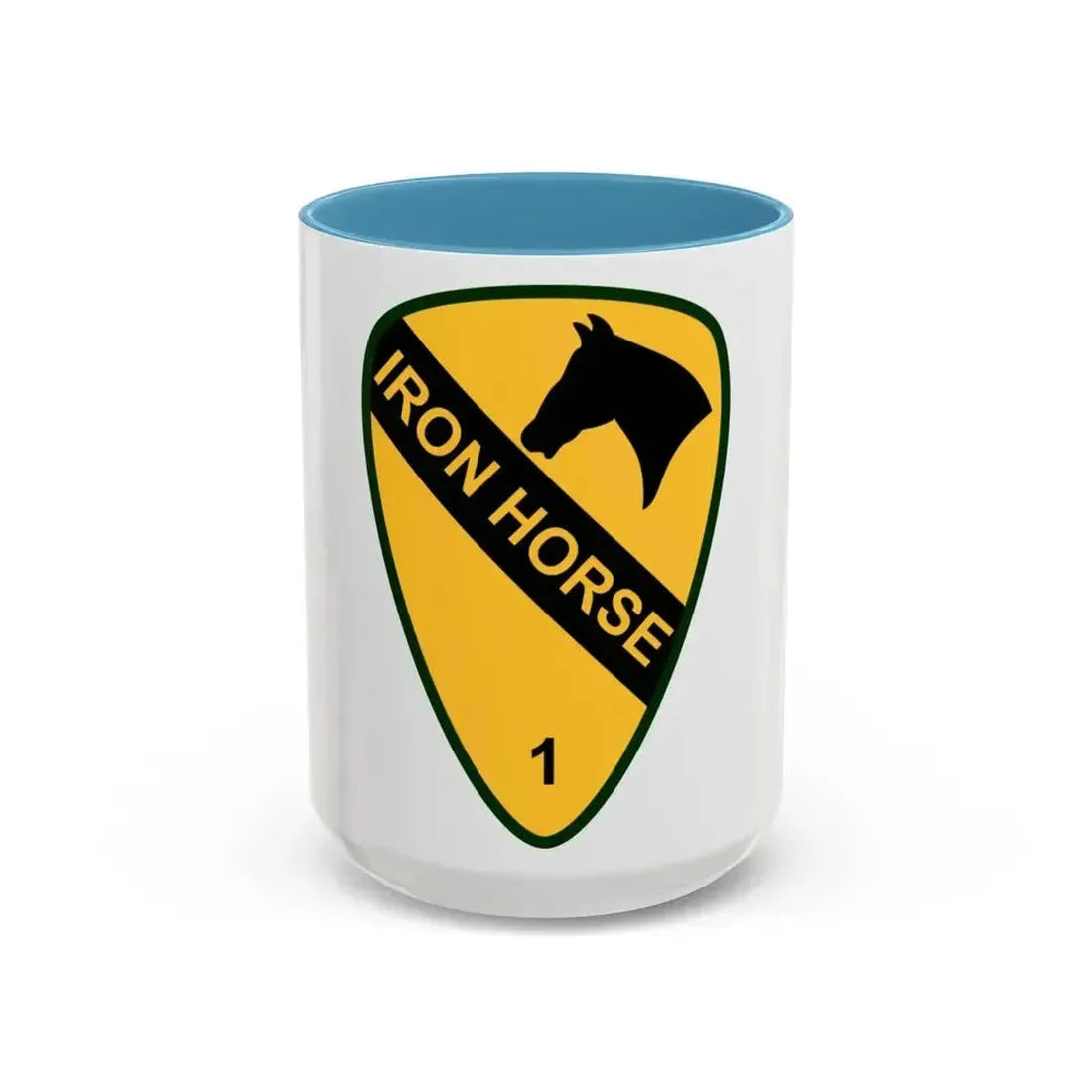 1st Brigade Combat Team 1st Cavalry Division (U.S. Army) Accent Coffee Mug 15oz Light Blue - Go Mug Yourself