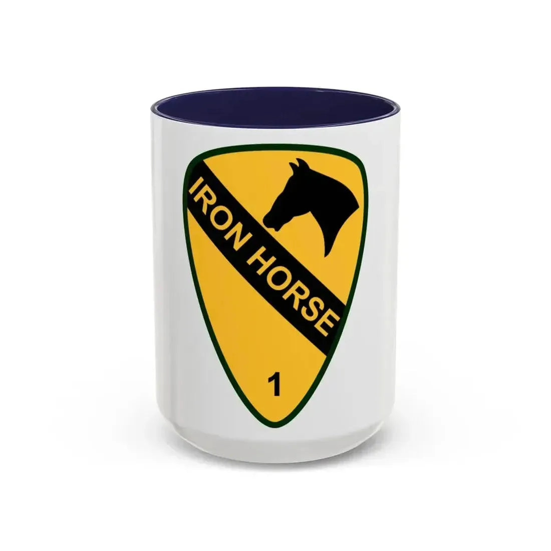 1st Brigade Combat Team 1st Cavalry Division (U.S. Army) Accent Coffee Mug 15oz Navy - Go Mug Yourself