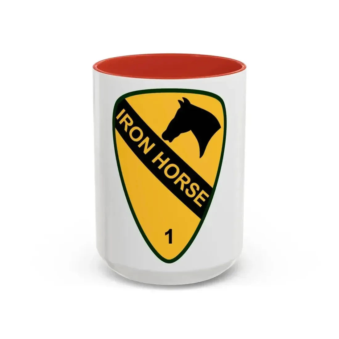 1st Brigade Combat Team 1st Cavalry Division (U.S. Army) Accent Coffee Mug 15oz Red - Go Mug Yourself