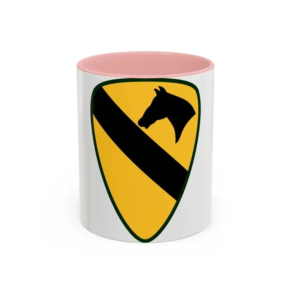 1st Cavalry Division Sustainment Brigade (U.S. Army) Accent Coffee Mug 11oz Pink - Go Mug Yourself