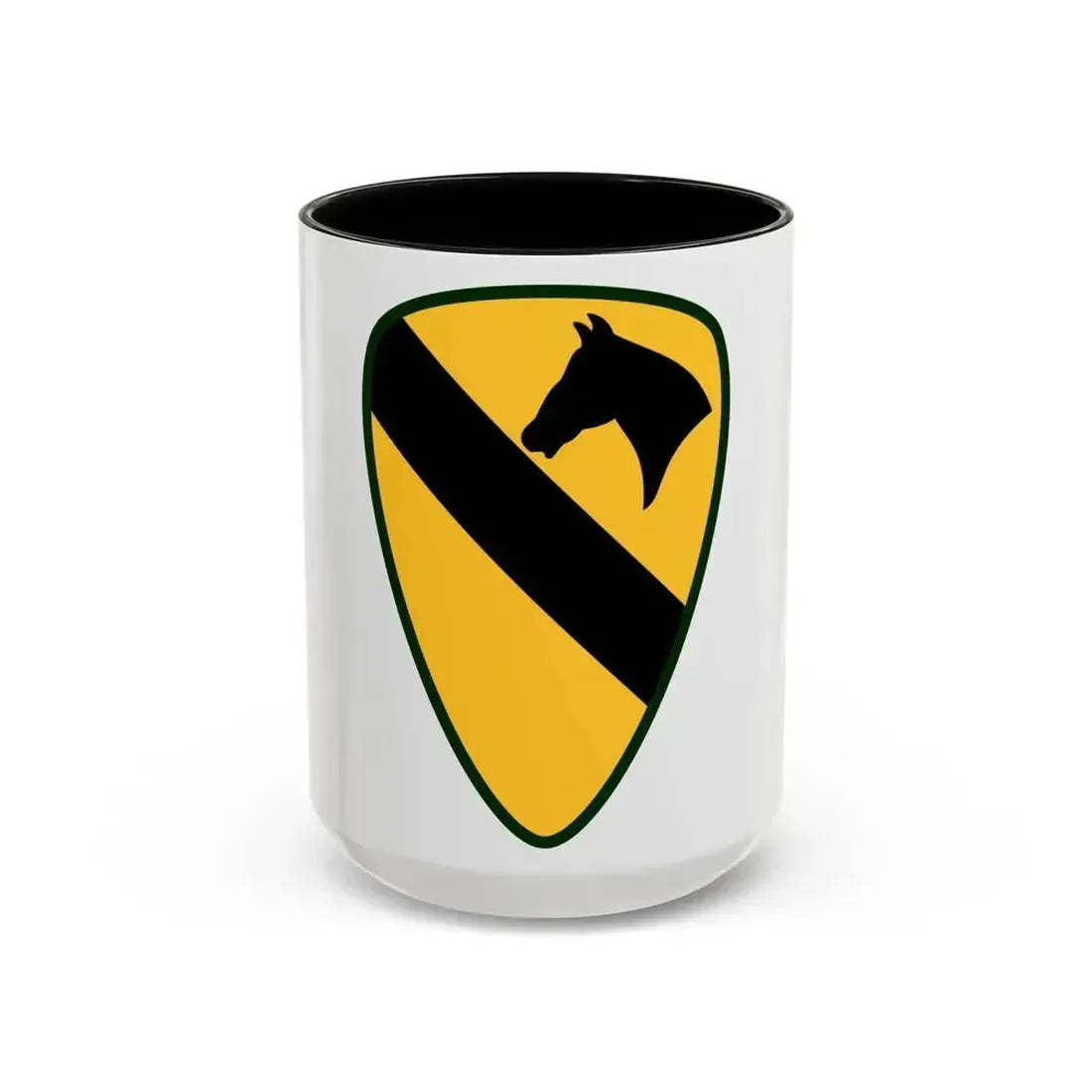 1st Cavalry Division Sustainment Brigade (U.S. Army) Accent Coffee Mug 15oz Black - Go Mug Yourself