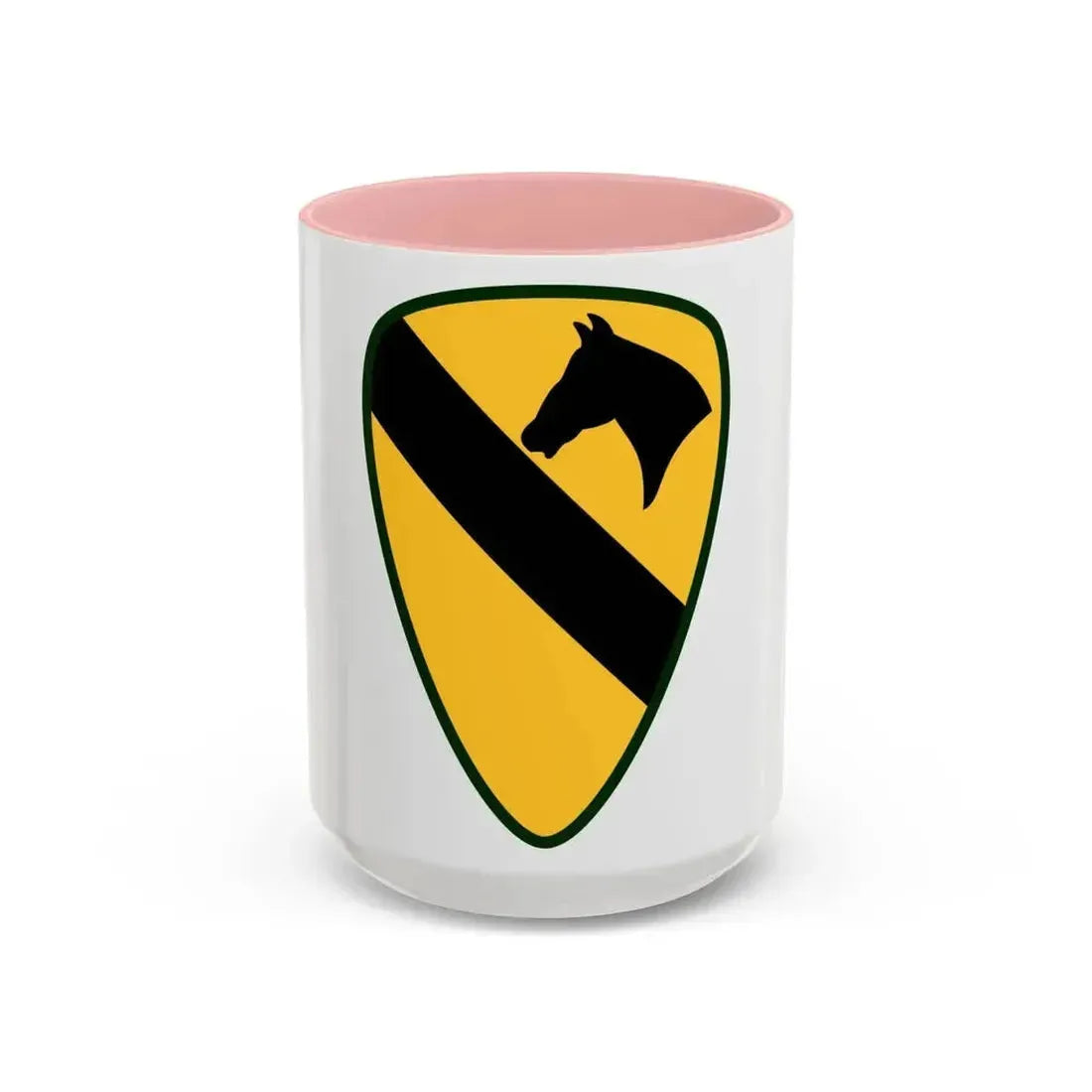 1st Cavalry Division Sustainment Brigade (U.S. Army) Accent Coffee Mug 15oz Pink - Go Mug Yourself