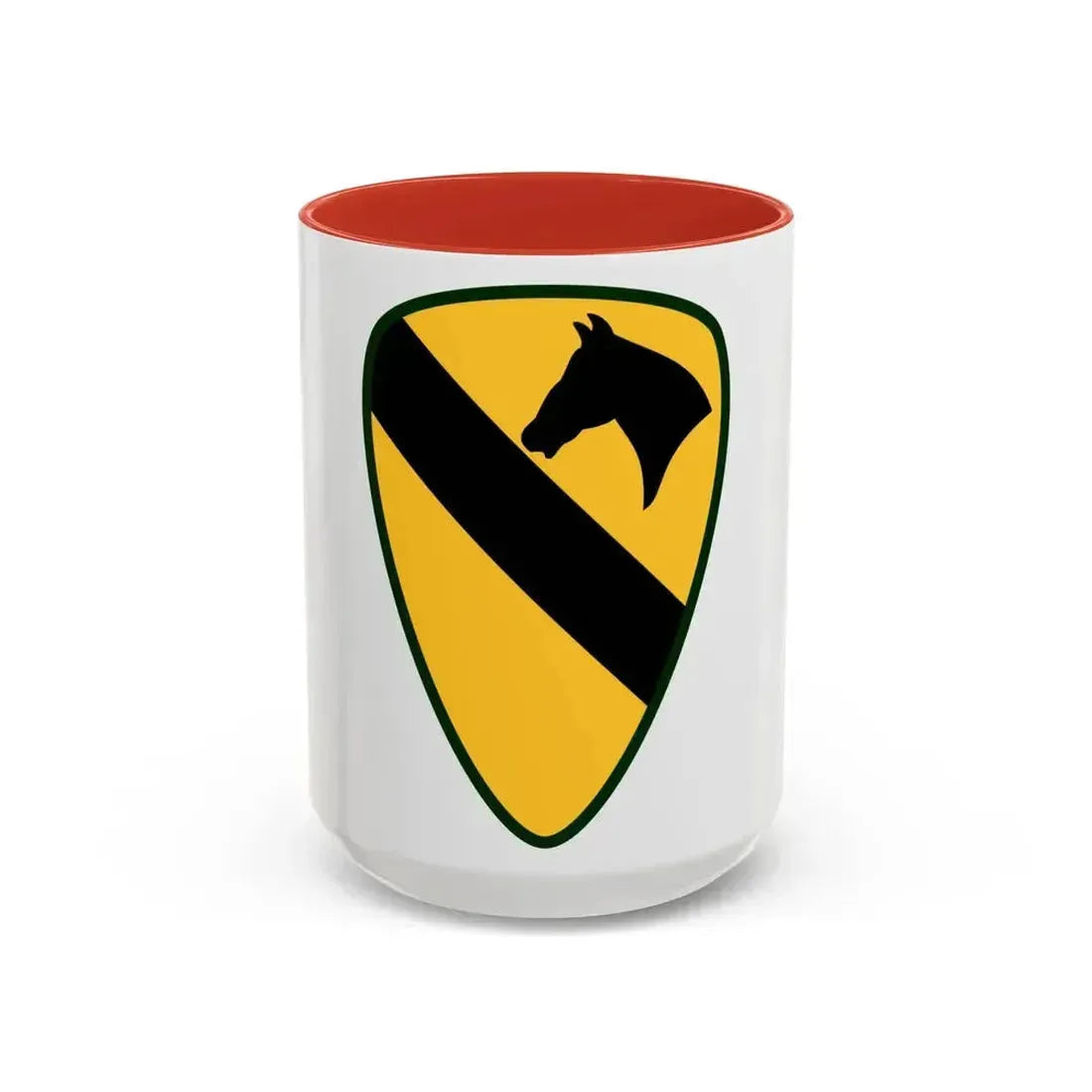 1st Cavalry Division Sustainment Brigade (U.S. Army) Accent Coffee Mug 15oz Red - Go Mug Yourself