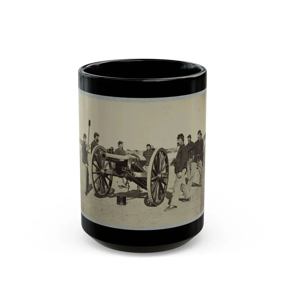 1st Conn. Artillery, Ft. Richardson, Arlington Heights, Va. 20 Pounder Parrott (U.S. Civil War) Black Coffee Mug 15oz - Go Mug Yourself