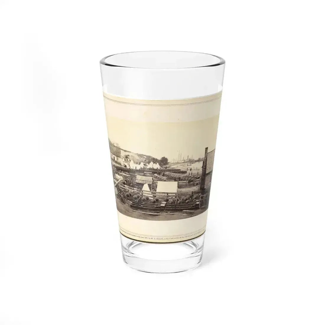 1st Connecticut Artillery Park Encamped At The Former Quarters Of The Louisiana Tigers. (U.S. Civil War) Pint Glass 16oz - Go Mug Yourself