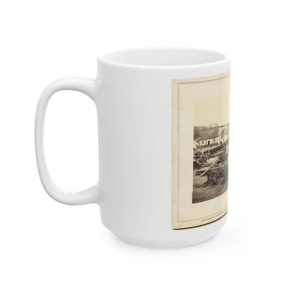 1st Connecticut Artillery Park Encamped At The Former Quarters Of The Louisiana Tigers. (U.S. Civil War) White Coffee Mug - Go Mug Yourself