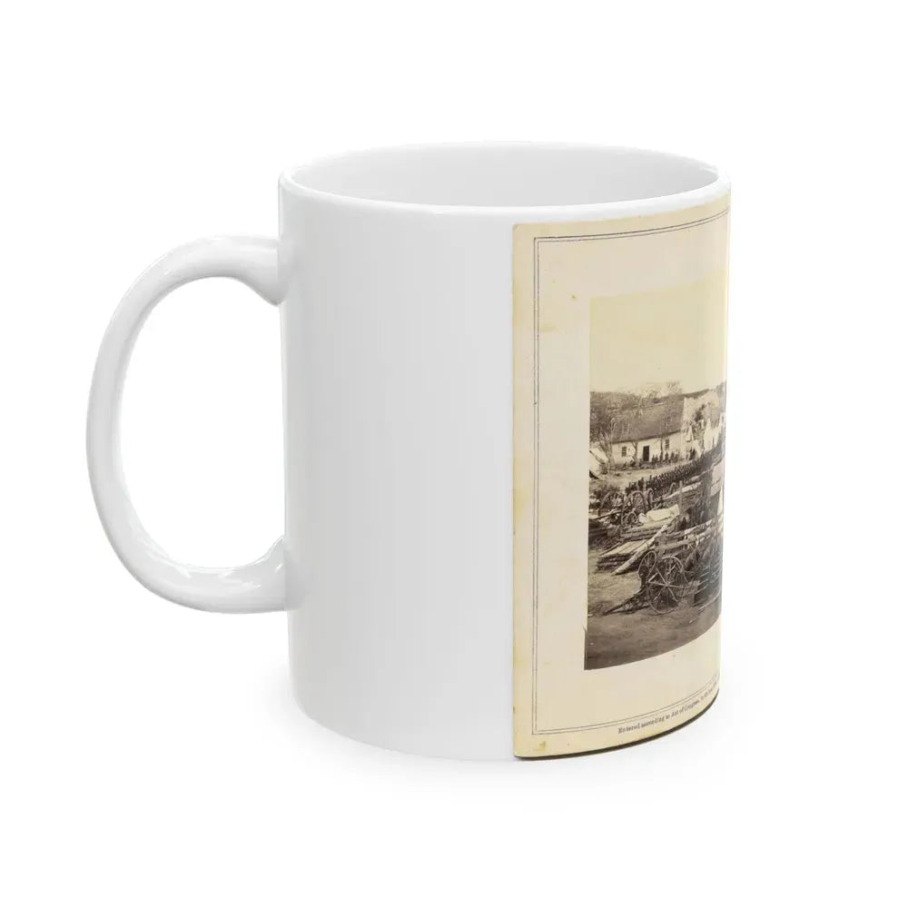 1st Connecticut Artillery Park Encamped At The Former Quarters Of The Louisiana Tigers. (U.S. Civil War) White Coffee Mug - Go Mug Yourself